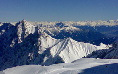 Die 2.964m hohe Zugspitze